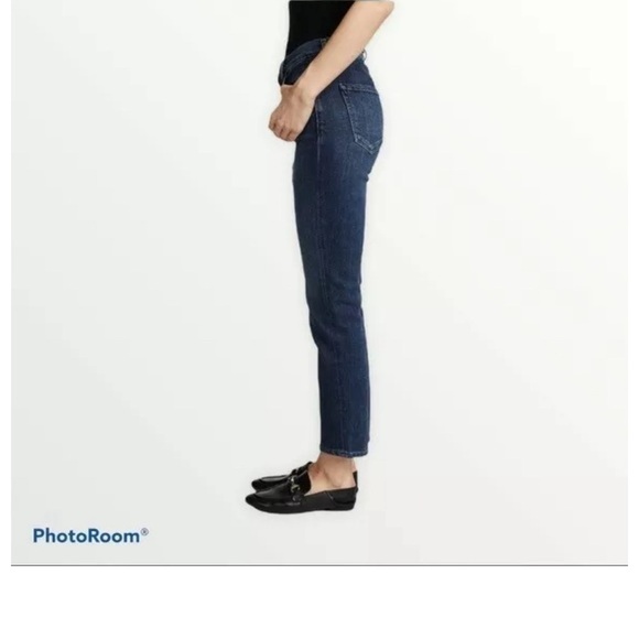 Goldsign Semi-Fit High Rise Slim Straight Leg Jeans Blue Womens Size 30 Capsule - Picture 1 of 13